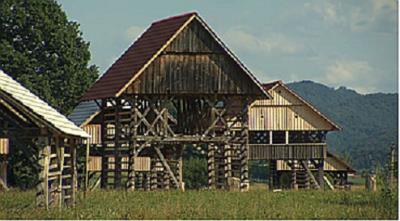 Dolenjska Kulturerbe Schuppen, Slowenien