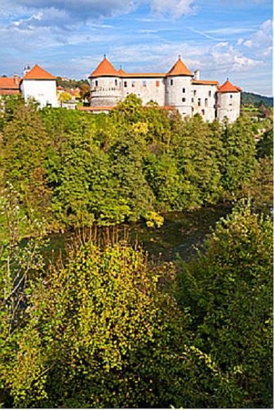 Dolenjska Schloss Zuzemberk, Slowenien