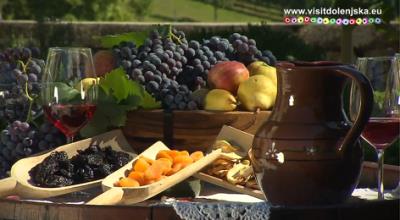 Dolenjska Weinberge Trauben, Slowenien