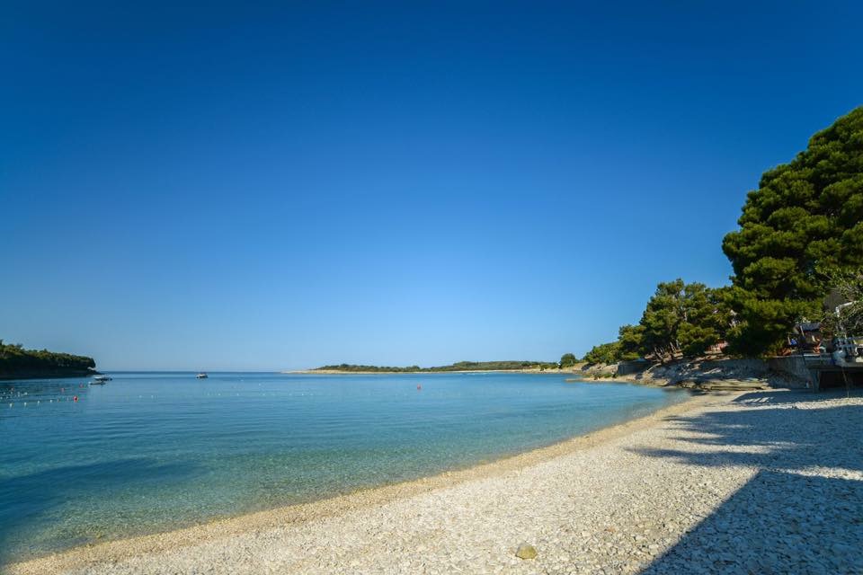 Strand in einer Entfernung von 350 Metern