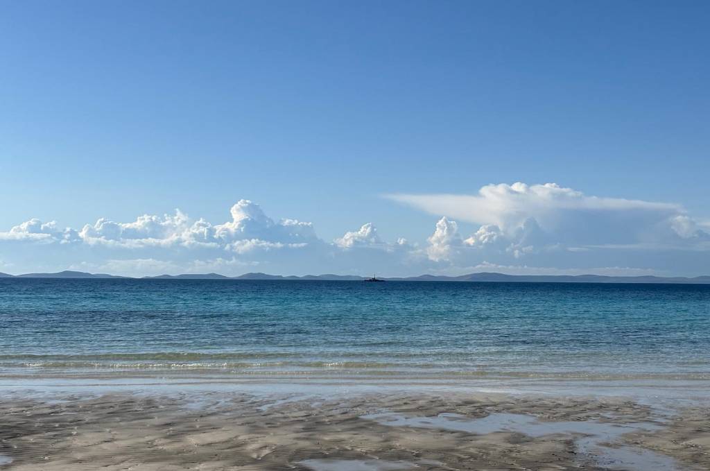 View of Kornati from Slanica beach