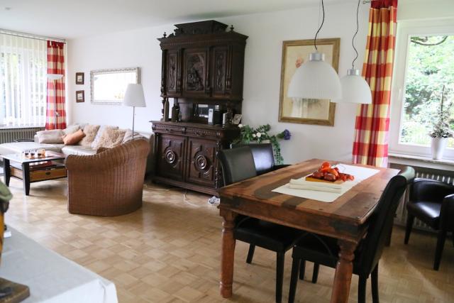 Essecke im Wohnzimmer