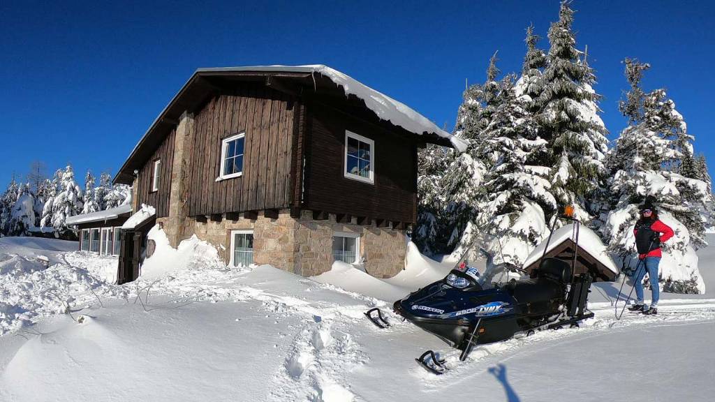 Chata, chalupa direkt auf der Skimagistrale, Abertamy, Erzgebirge Erzgebirge Česká republika