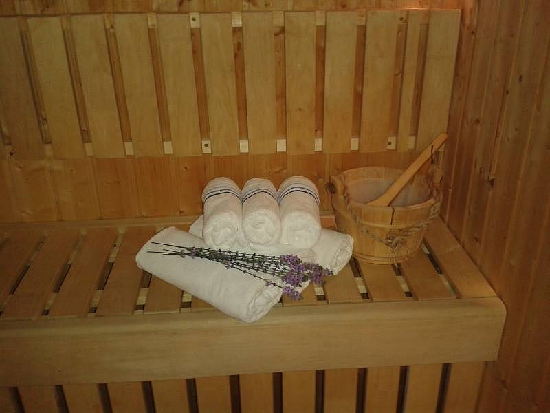 Sauna im Erdgeschoss