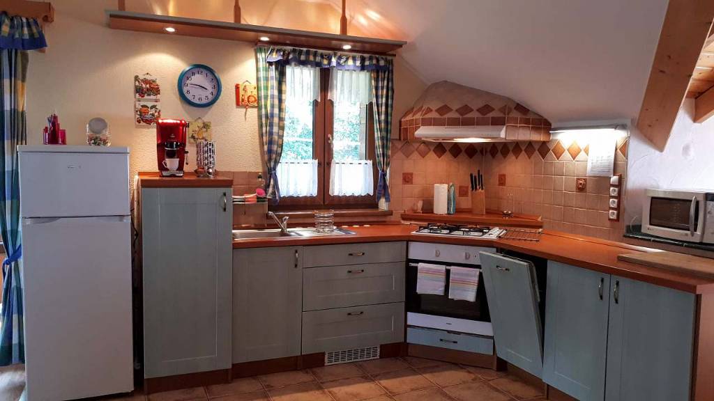 Küche im Dachgeschoss