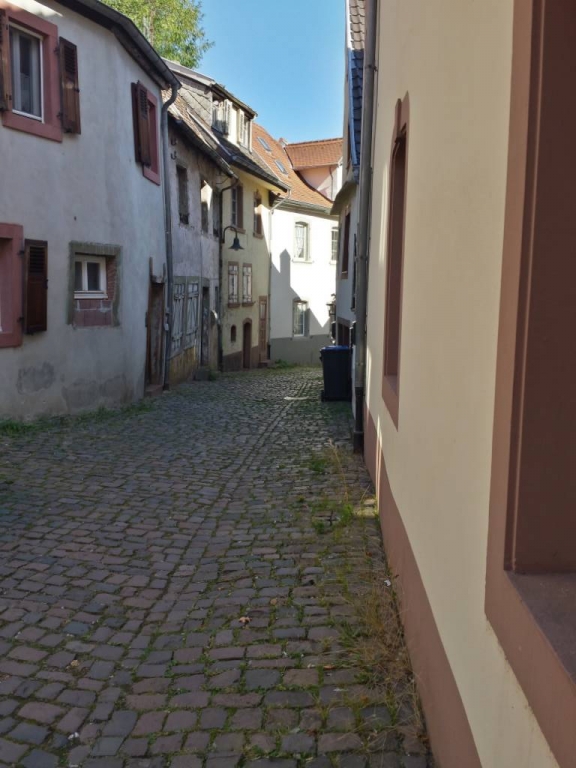 Alte Pfarrgasse in der barocken Altstadt von Blieskastel im Saarland