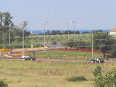 Von der Terrasse Blick