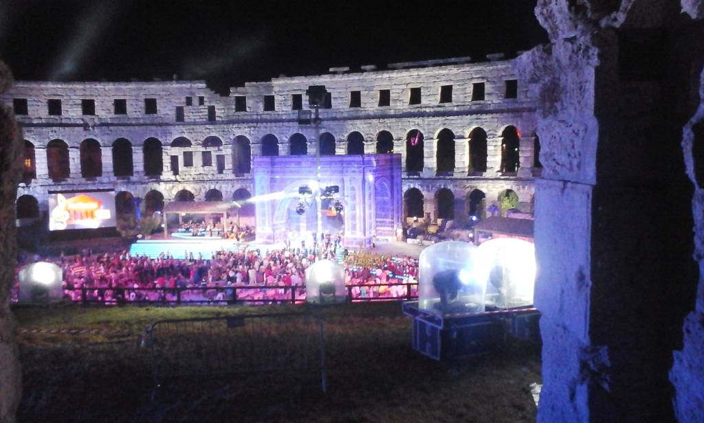 Das Abendprogramm im Amphitheater