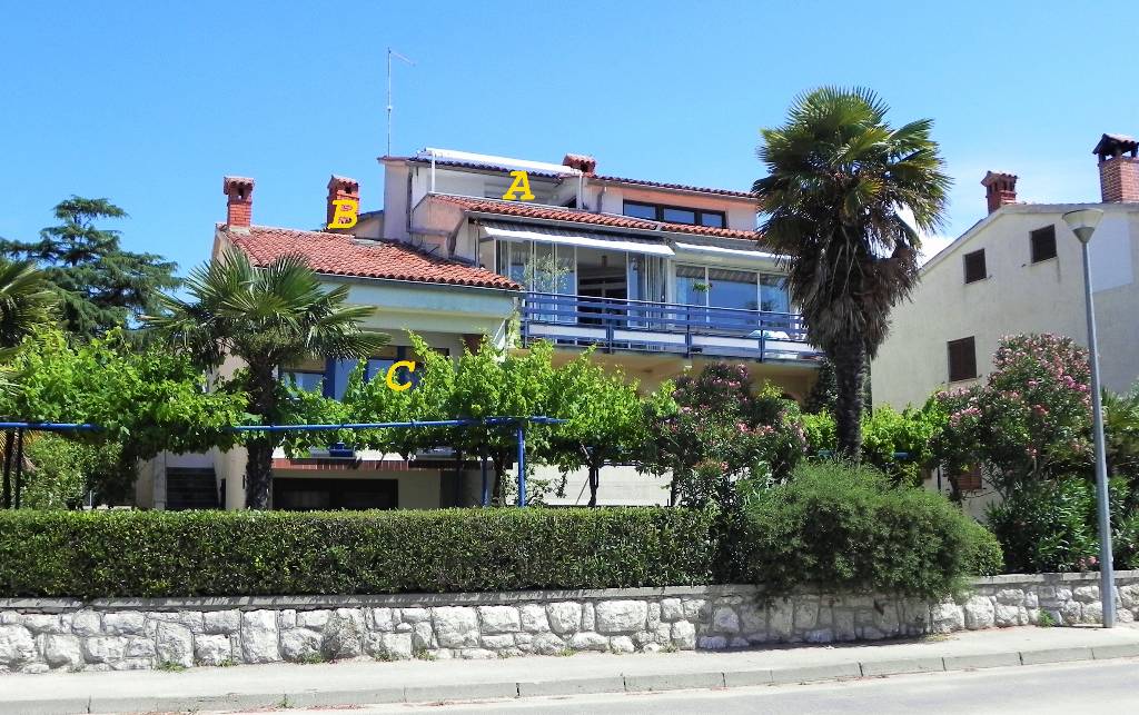 Apartmán APP C-Corallo, am Strand mit Balkon und Panoramablick auf das Meer/ Stadt, WiFi, SAT TV,Safe., Rovinj, Istrien Südküste Rovinj Chorvatsko
