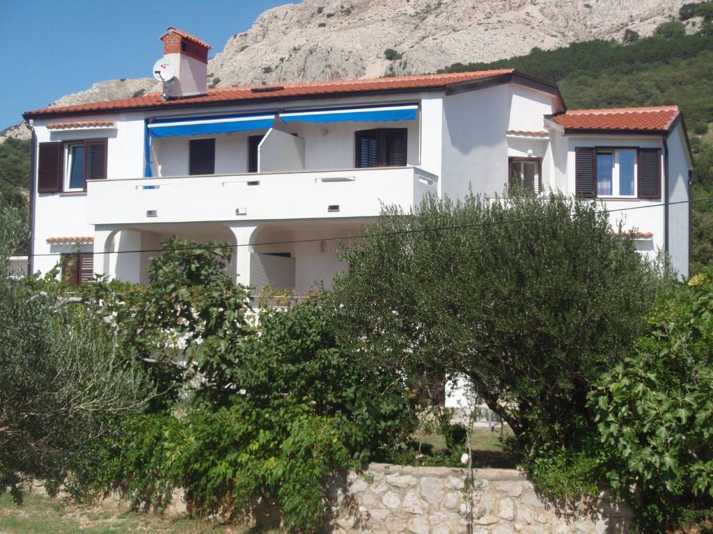 Apartmán Grosse Appartman mit 2 Schlafzimmer fur 4-5 Gaste, Terasse - Blick , Baška, Kvarner Bucht Inseln Insel Krk Chorvatsko