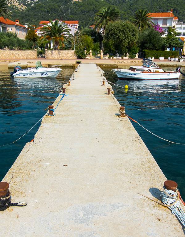 Strand vor dem Haus