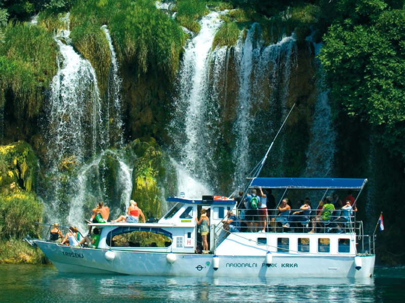Bootsfahrt auf National Park Krka