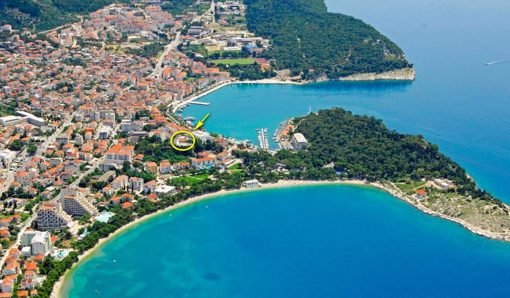 Apartmán Schöne Ferienwohnung mit Meerblick für 2-4 Personen, Makarska, Mitteldalmatien Makarska Riviera Chorvatsko