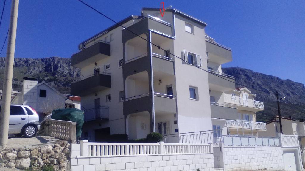 Apartmán Wohnung mit Meerblick, Mali rat, Mitteldalmatien Omis Chorvatsko