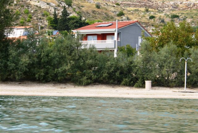 Entfernung des Hauses aus dem Meer