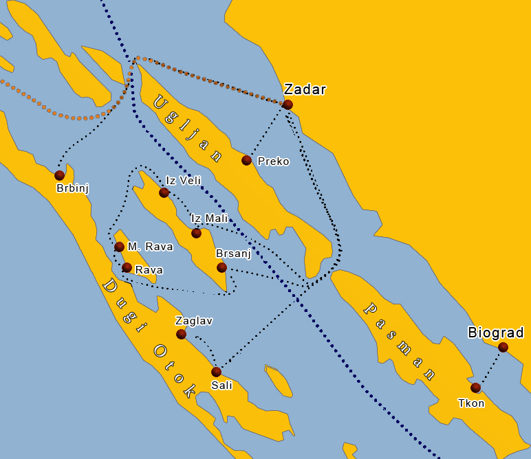 Katamaran Linie Zadar Zaglav