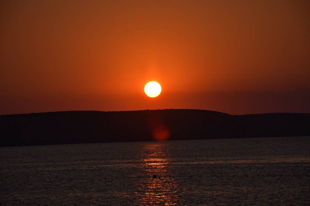 Sonnenuntergang in Novalja