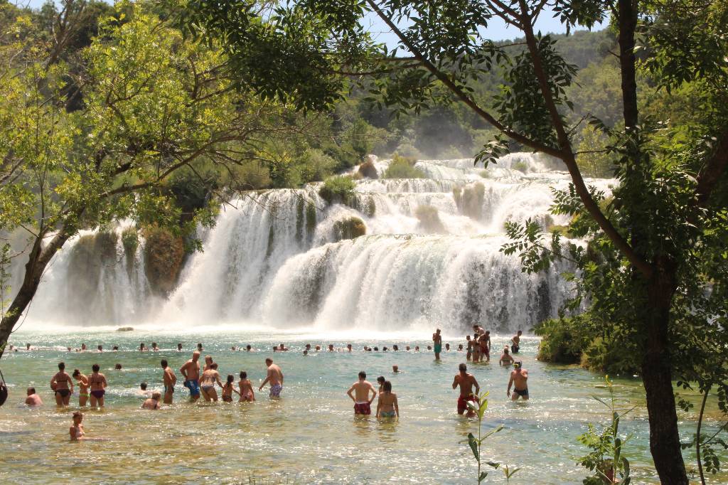Nationalpark Krka, ab Vir ca. 1 Std Fahrt.
