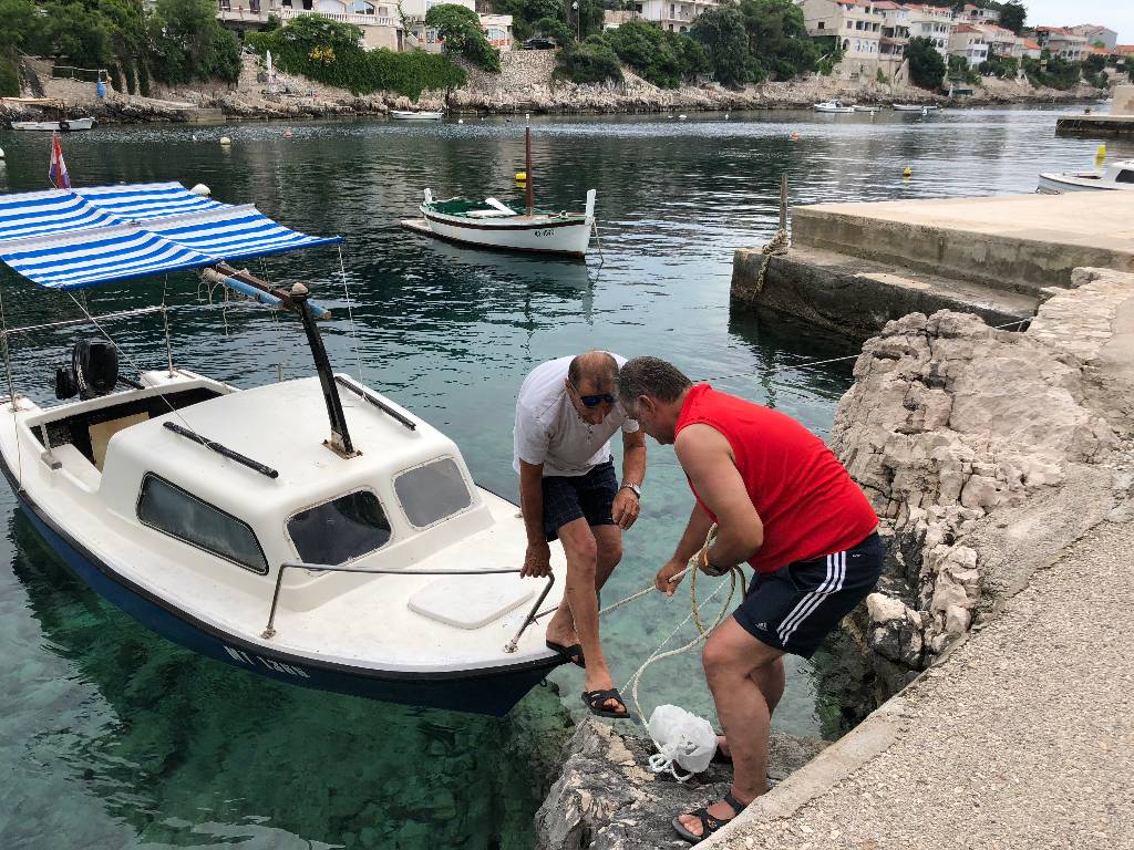 Unsere Boot vor der Haustür