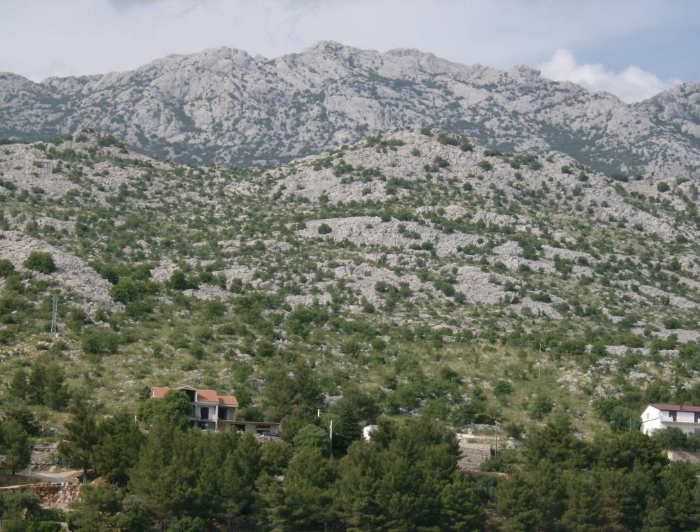 Der Blick auf den Naturpark Velebit...