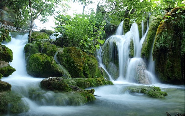 Der Nationalpark Plitvice, etwa eine Autostunde entfernt