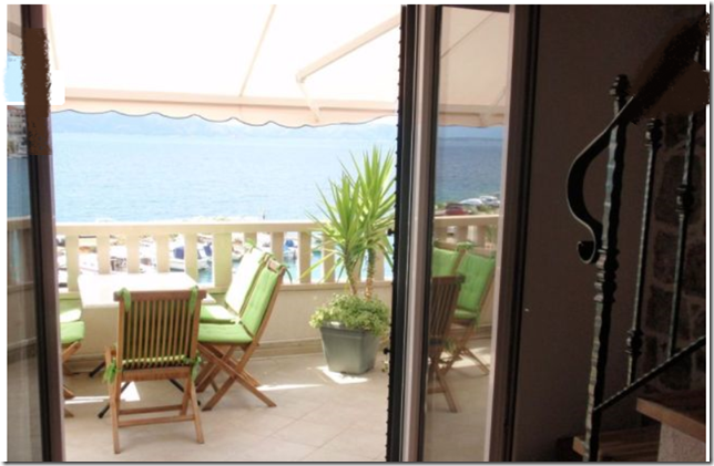 AP4 14m2  Terrasse - Blick auf das Meer und die Bucht