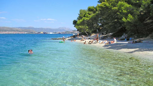 Strand 200 Meter von der Villa entfernt für kleine Kinder geeignet