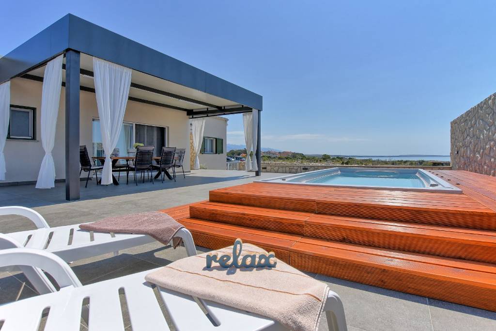 Villa abgeschieden mit wunderschönem Meerblick in Pag, Norddalmatien Insel Pag  