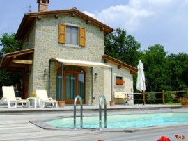 Chata, chalupa Ferienhaus Donatella mit Pool, Bibbiena, Toskana Arezzo Itálie