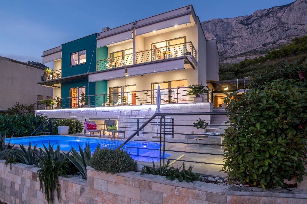 Ferienwohnung in Krvavica , Makarska Riviera mit Meerblick